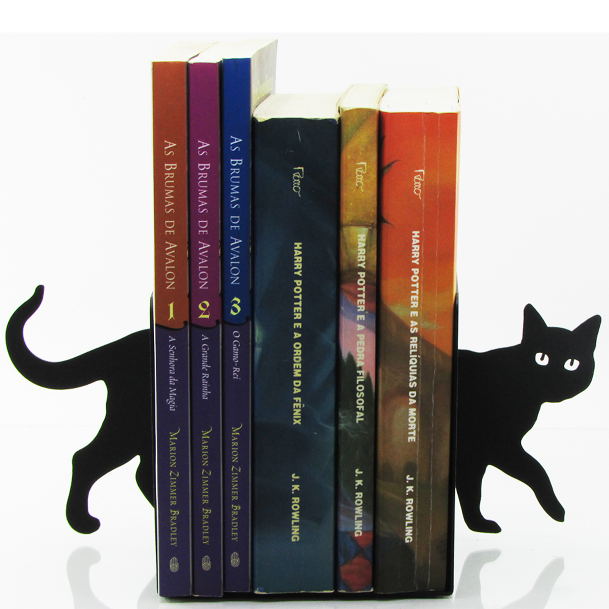 Suporte de Livros “Gato Curioso” em Aço Premium – Apoio, Bibliocanto & Bookends – PeculiArtes - Imagem 3
