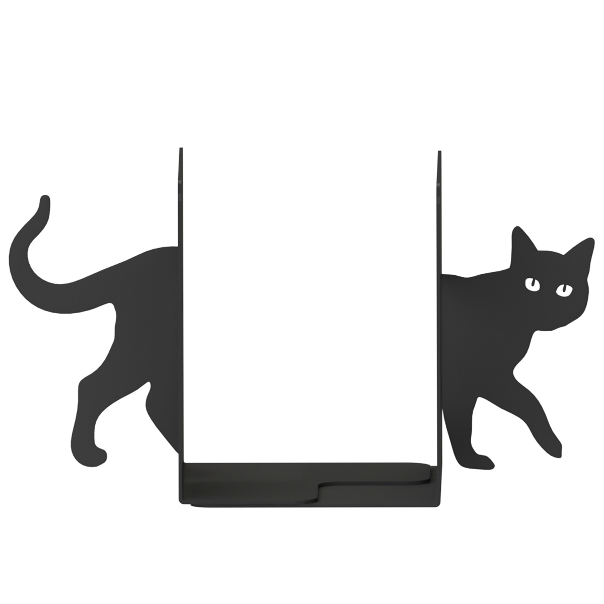 Suporte de Livros “Gato Curioso” em Aço Premium – Apoio, Bibliocanto & Bookends – PeculiArtes - Imagem 4